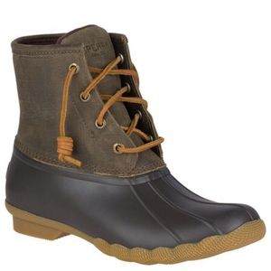 Sperry Top-Sider Saltwater Duck Boots (New, Olive)